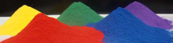 uv powders in many colors